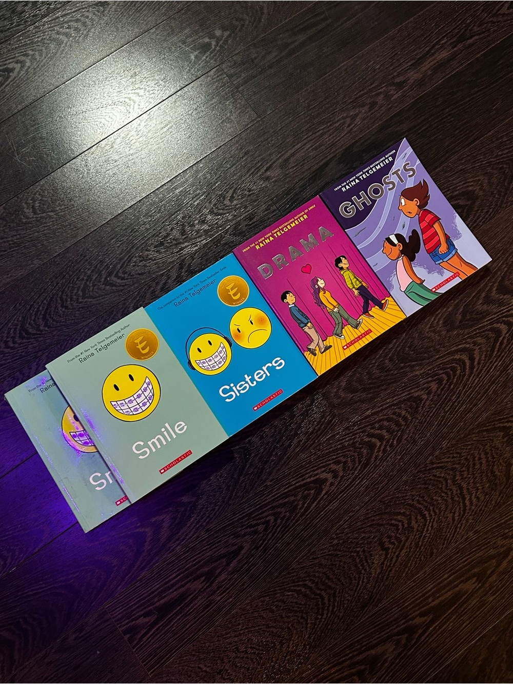 Raina Telgemeier Graphic Novel Book Lot of 5 Smile Sisters Drama Ghosts